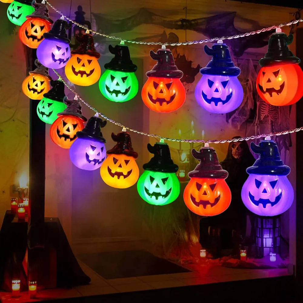 Pumpkin String Lights For Easter, Halloween, Christmas Room Decor RGB String Lights Indoor Lamps Outdoor Decor Lights