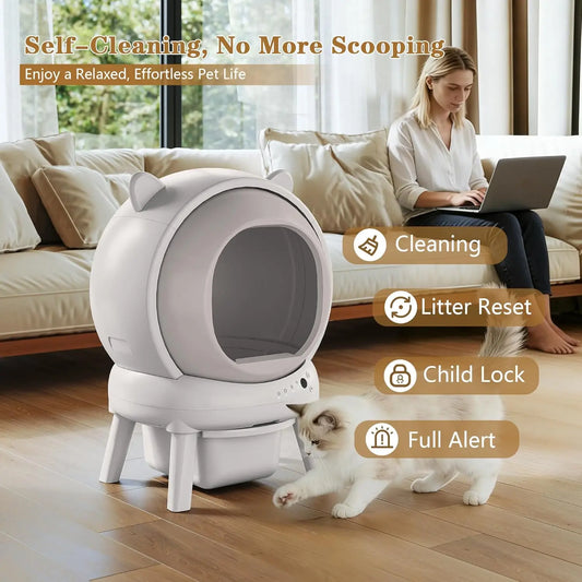 Auto-Sift Elite – Smart Self-Cleaning Litter Robot with App Control