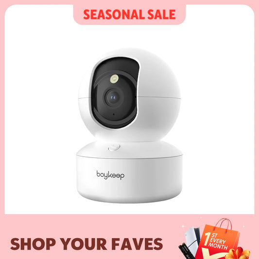 Smart-Sight 2K WiFi Camera – 360° Surveillance & Night Vision Monitor