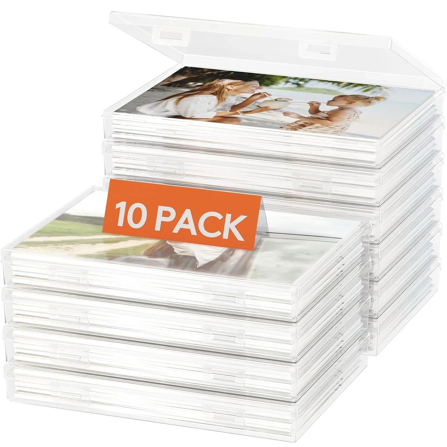 Photo Storage Box Container Keeper Organizer