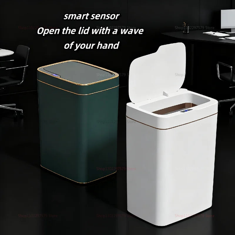 Smart Induction Garbage Can Storage Basket Automatic