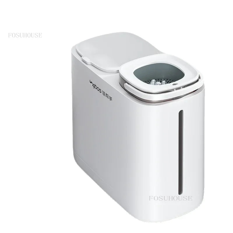 Dry and Wet Separation Tea Waste Bins Office Tea Table Trash Can