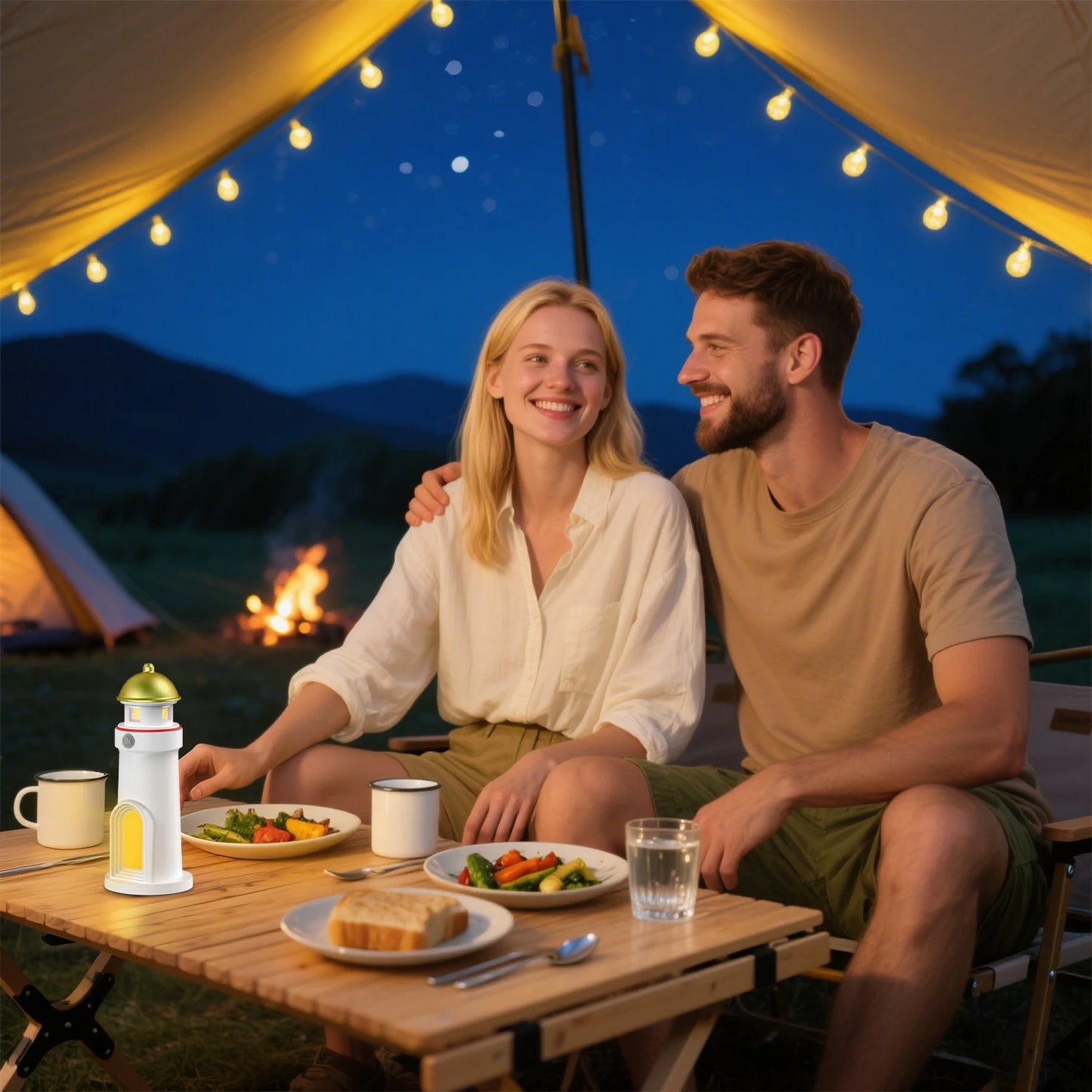 Romantic Moon Projection Night Lamp with Motion Sensor Lights LED