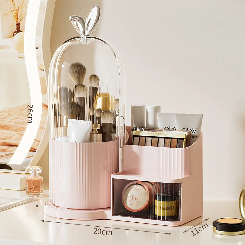 360° Rotating Cosmetic Brush Shelf Organizer Cosmetic