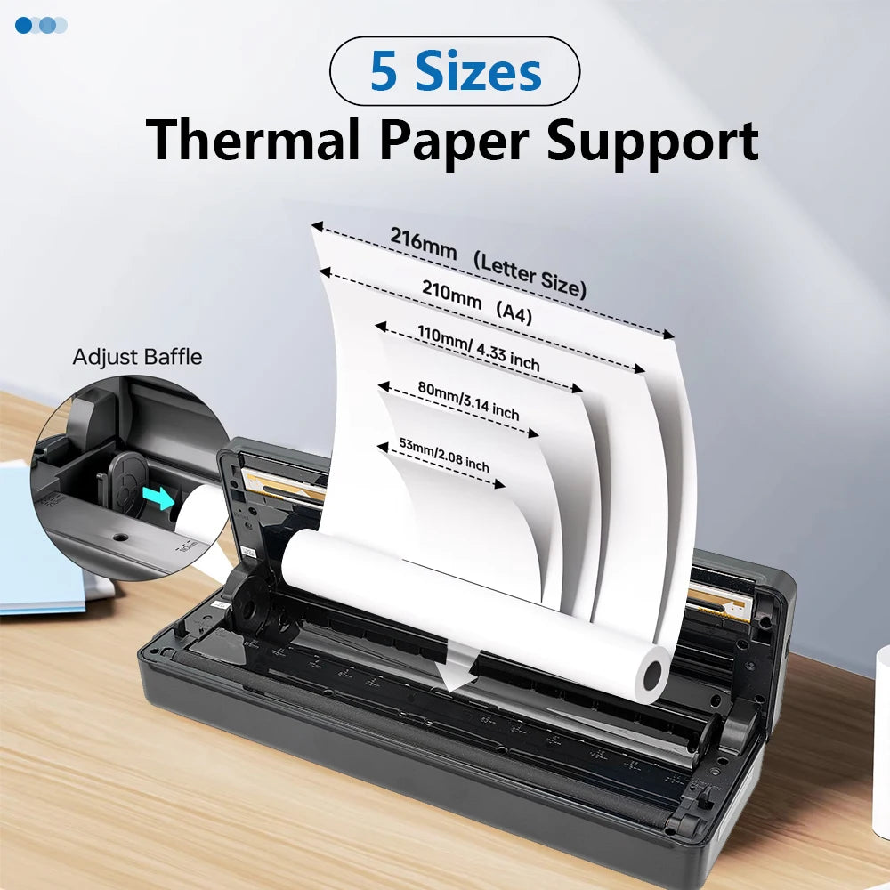 Wireless Portable Bluetooth Thermal Printer