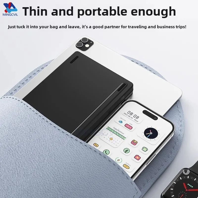Mini Foldable Wireless Keyboard Slim Portable Bluetooth