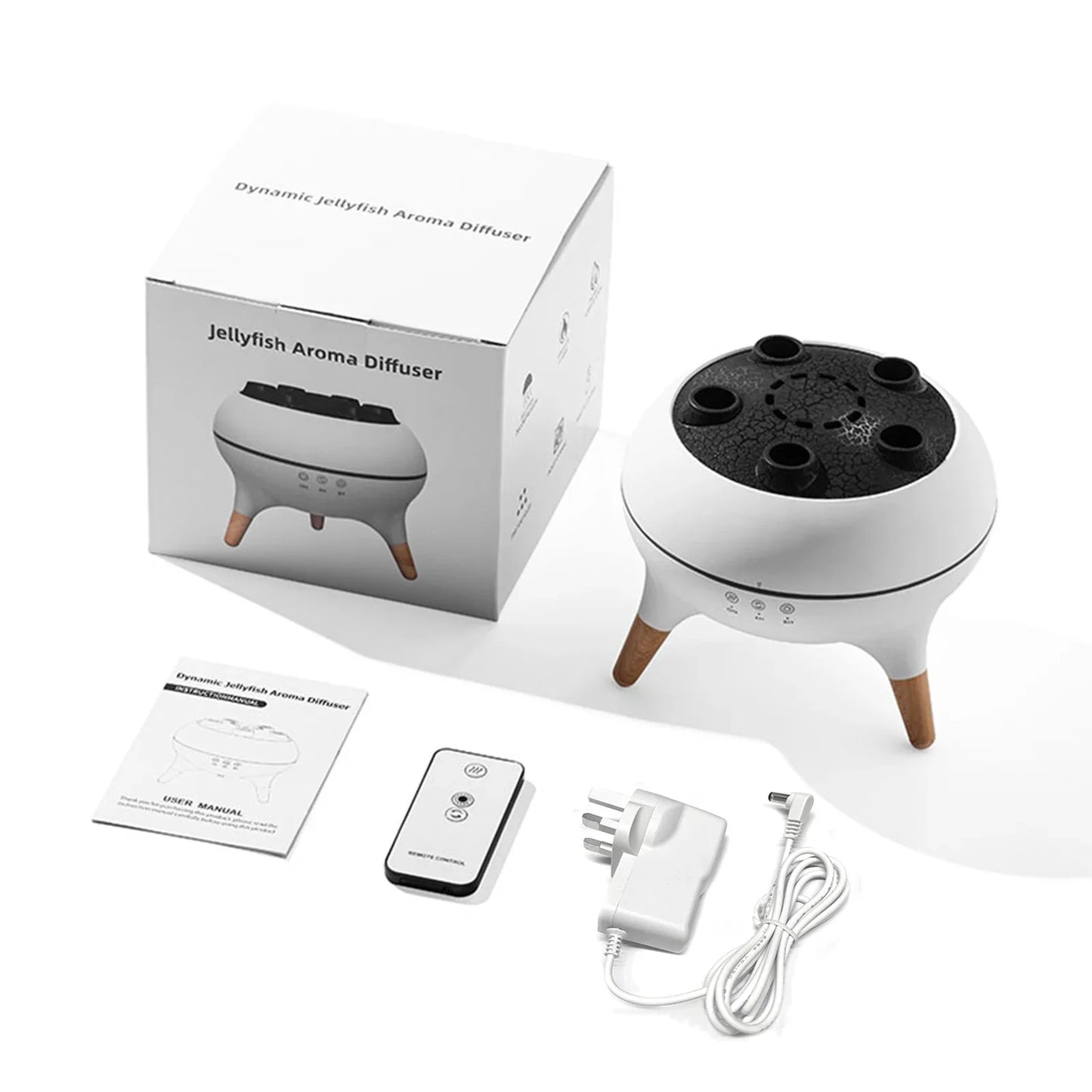 Jellyfish Air Humidifier 250ml Essential Oil Diffuser Remote Control