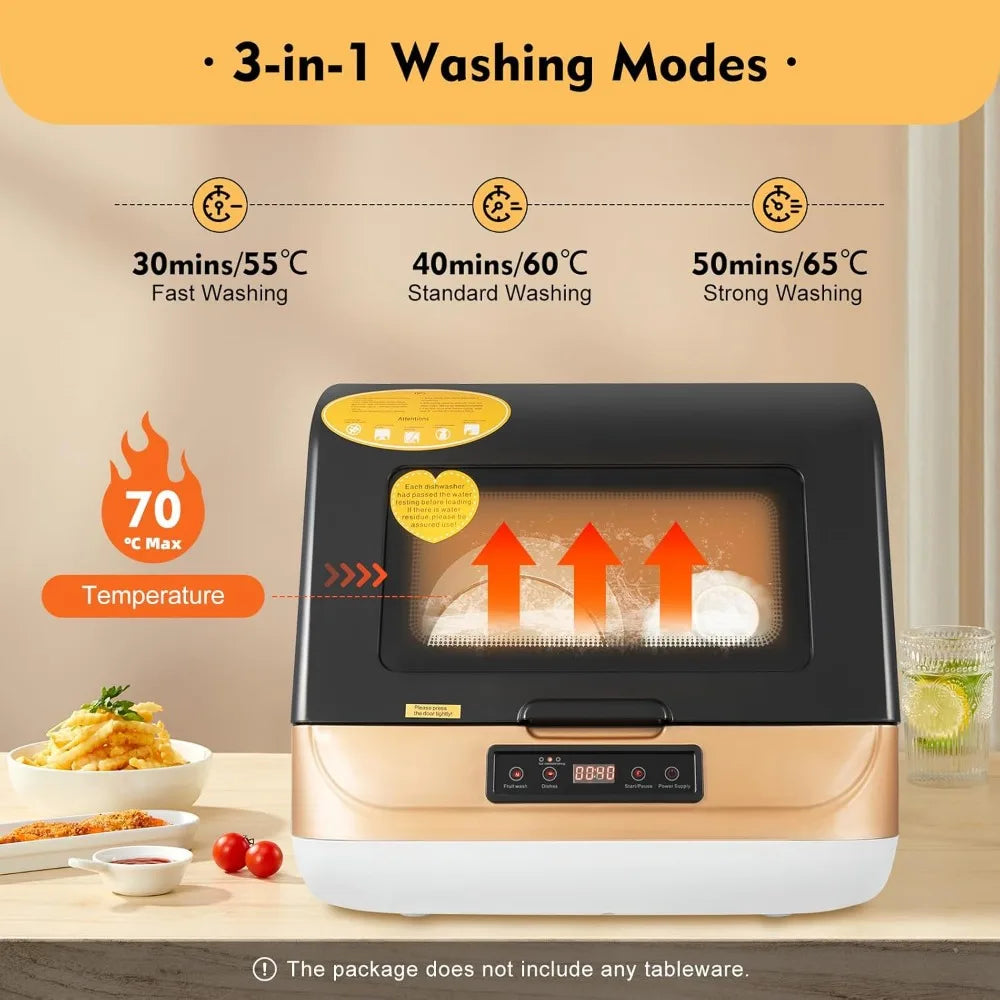 Dishwasher 3-In-1 Washing Modes