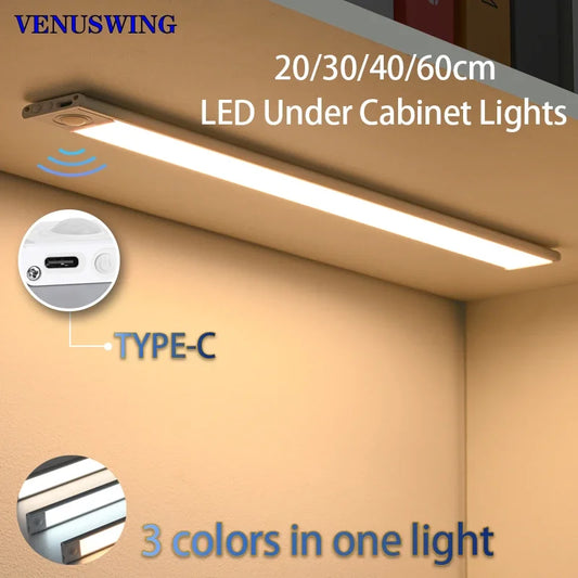 10-60cm LED Ultra Thin Lights Motion Sensor night light Wireless