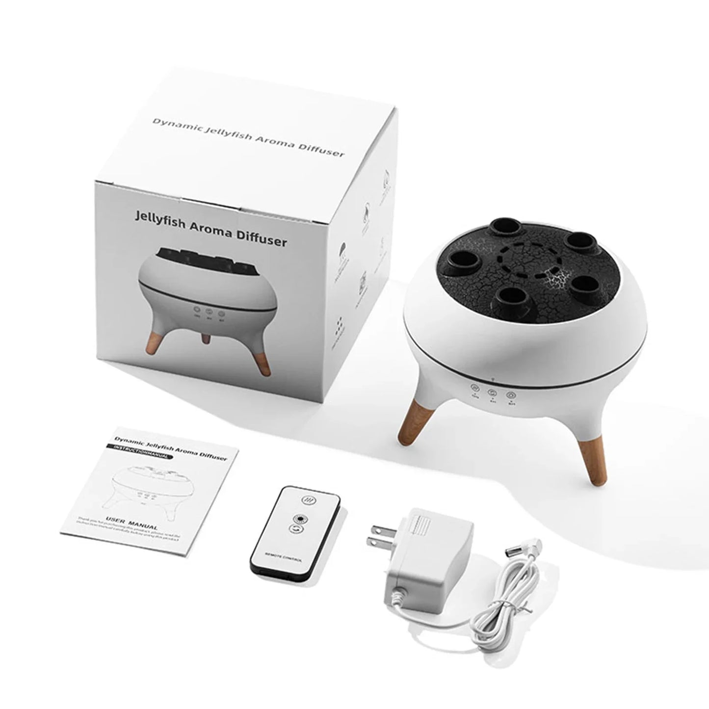 Jellyfish Air Humidifier 250ml Essential Oil Diffuser Remote Control