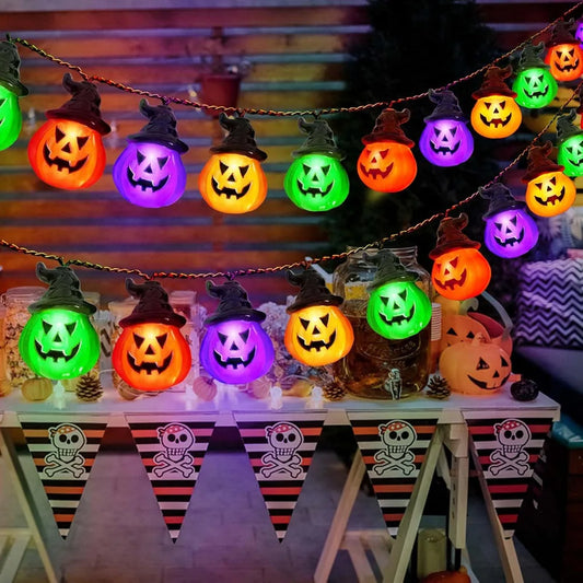 Pumpkin String Lights For Easter, Halloween, Christmas Room Decor RGB String Lights Indoor Lamps Outdoor Decor Lights