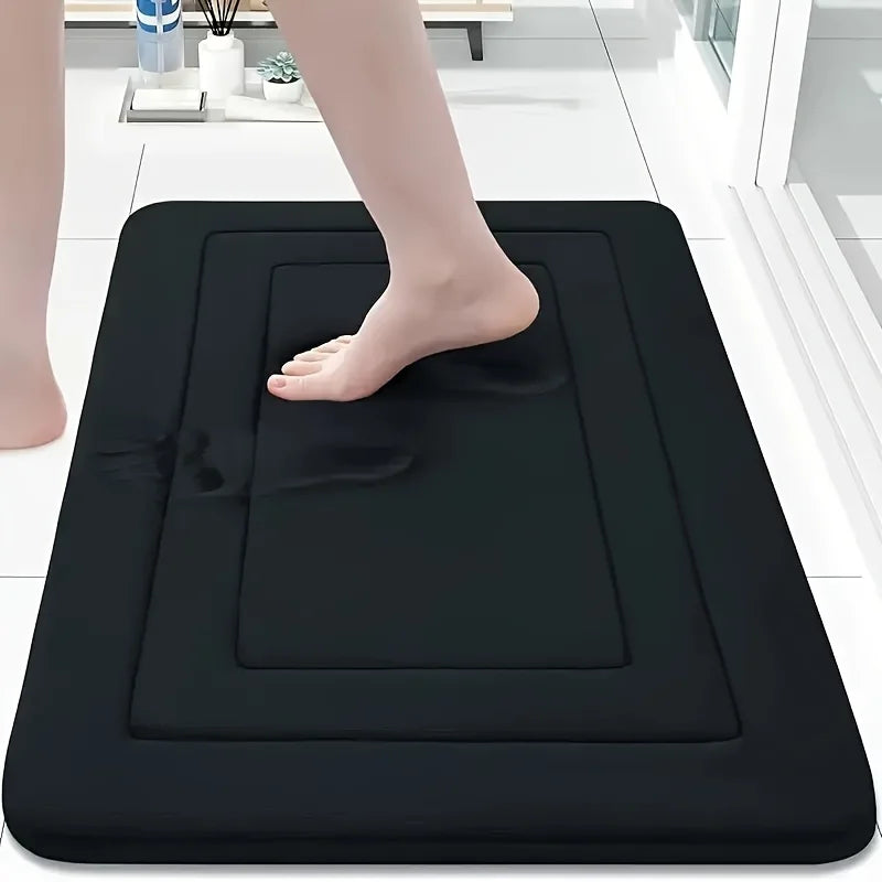 1pc Absorbent Non-Slip Bath Mat | Comfortable Standing Pad for Living Room, Bedroom