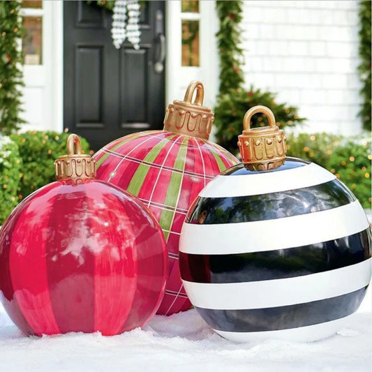 60cm Outdoor Christmas Inflatable Decorated Ball PVC Giant Big Large Balls