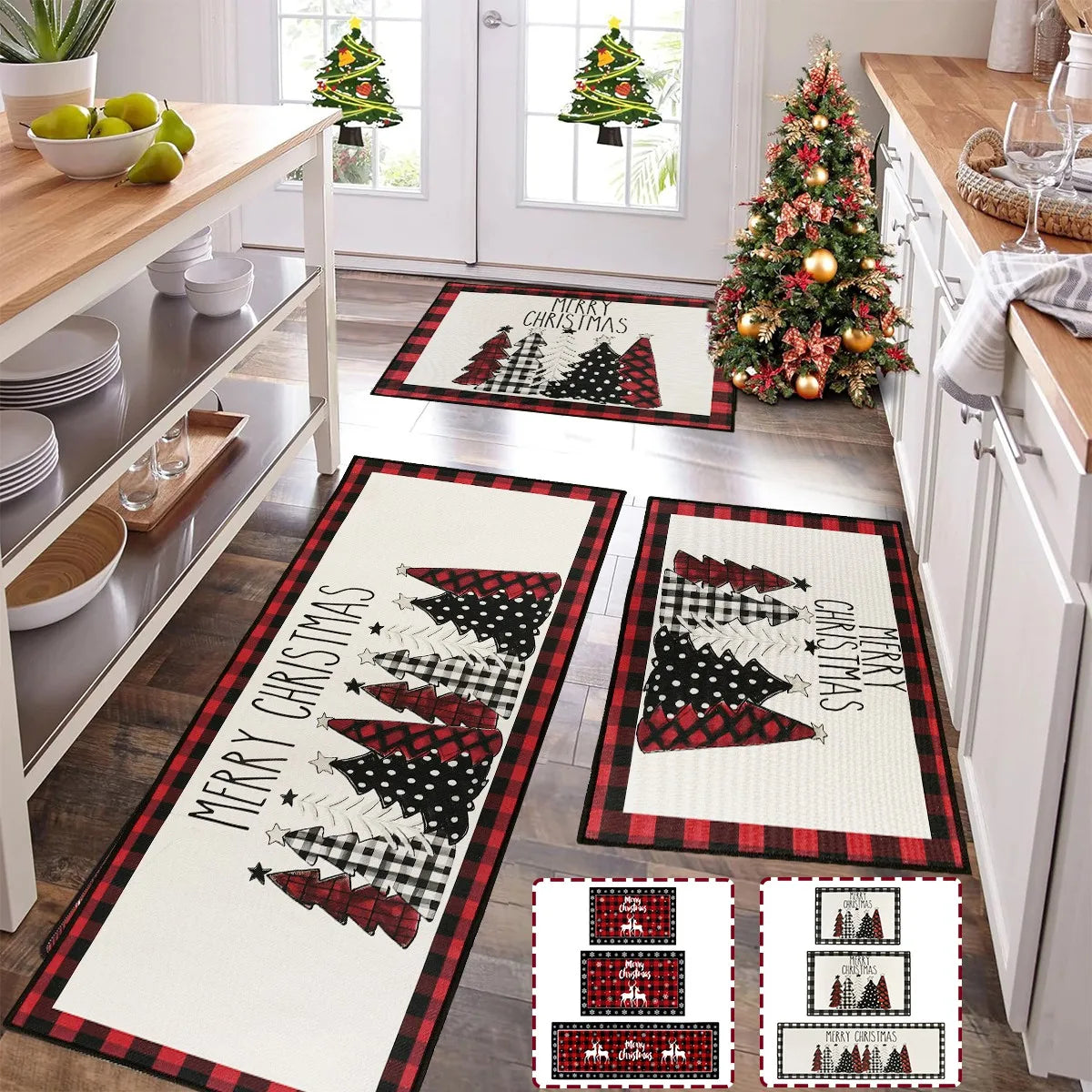 Christmas Kitchen Floor Mats