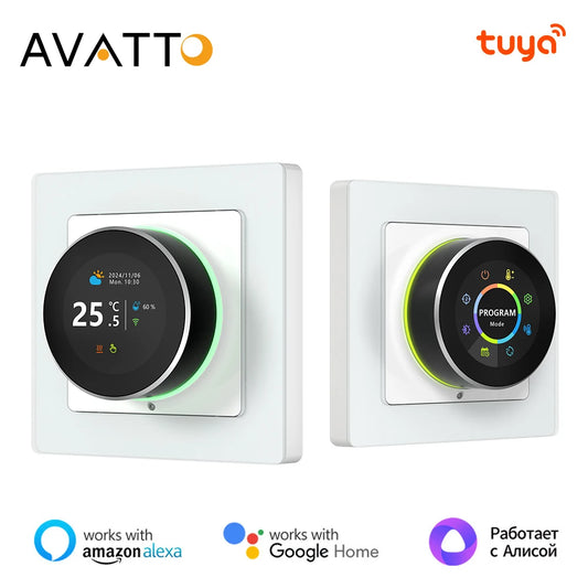 Tuya WiFi Smart Knob Thermostat Temperature Controller For Water Gas Boiler Electric Heating Works With Alexa Google Home