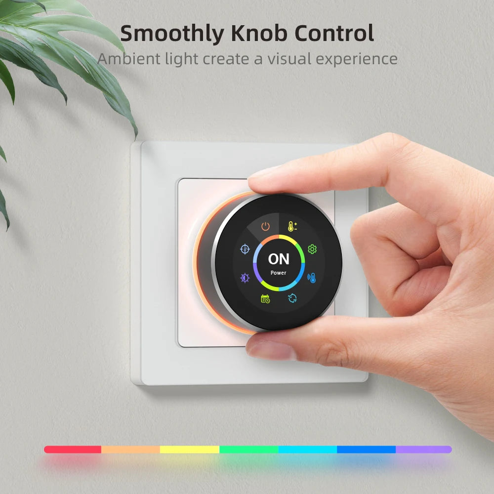 Tuya WiFi Smart Knob Thermostat Temperature Controller For Water Gas Boiler Electric Heating Works With Alexa Google Home