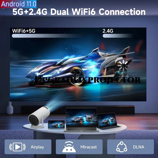 Android 12.0 Portable Projector