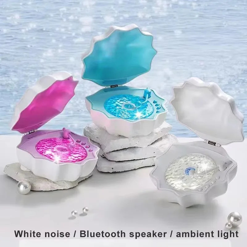 Home Theater Bluetooth Speaker With White Noise Sleep Aid Function Colorful Projection Light Wireless