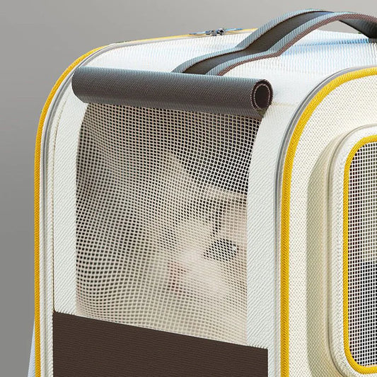 3 In 1 Cat Carrier Backpack With Wheels Multi Function Large Capacity Pet Carrier Foldable Design for Cats Dogs Outdoor Travel