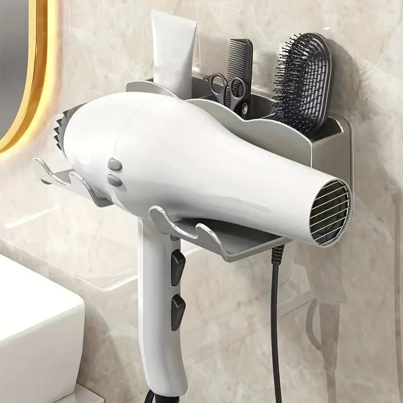 Hair dryer storage rack