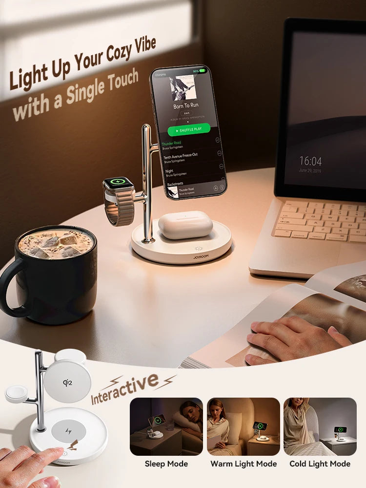 Magnetic Charging Station for Apple Fast Wireless Charger for iPhone