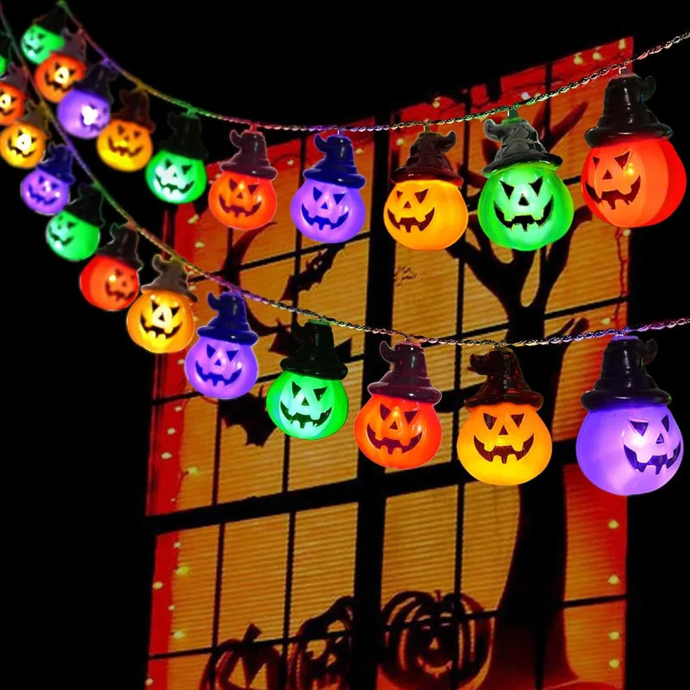 Pumpkin String Lights For Easter, Halloween, Christmas Room Decor RGB String Lights Indoor Lamps Outdoor Decor Lights