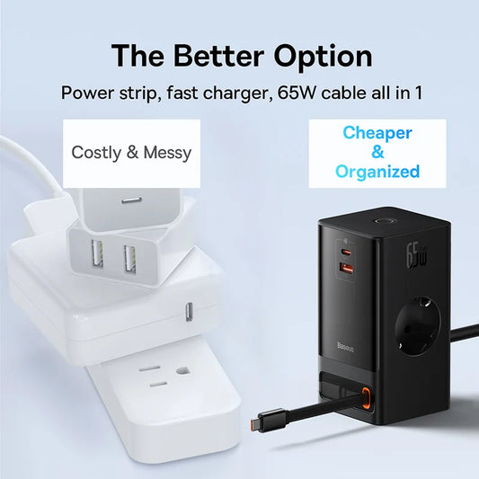 Charger Desktop Charger Power Strip Retractable