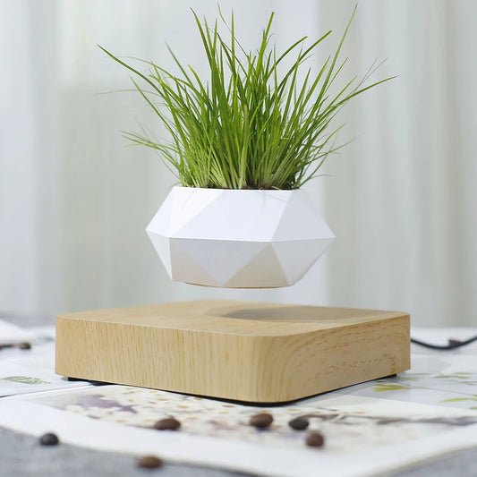 Levitating Air Bonsai Pot Rotation Planters Magnetic