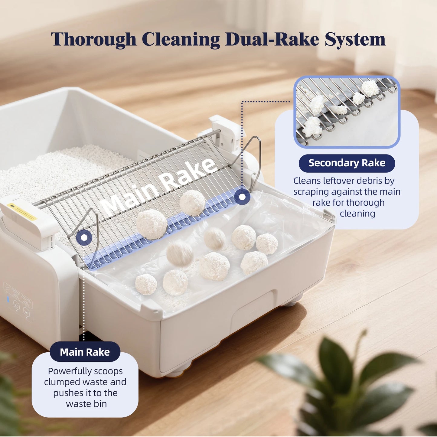 Robotail Fully-Open Smart Self-Cleaning Cat Litter Box