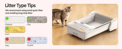Robotail Fully-Open Smart Self-Cleaning Cat Litter Box
