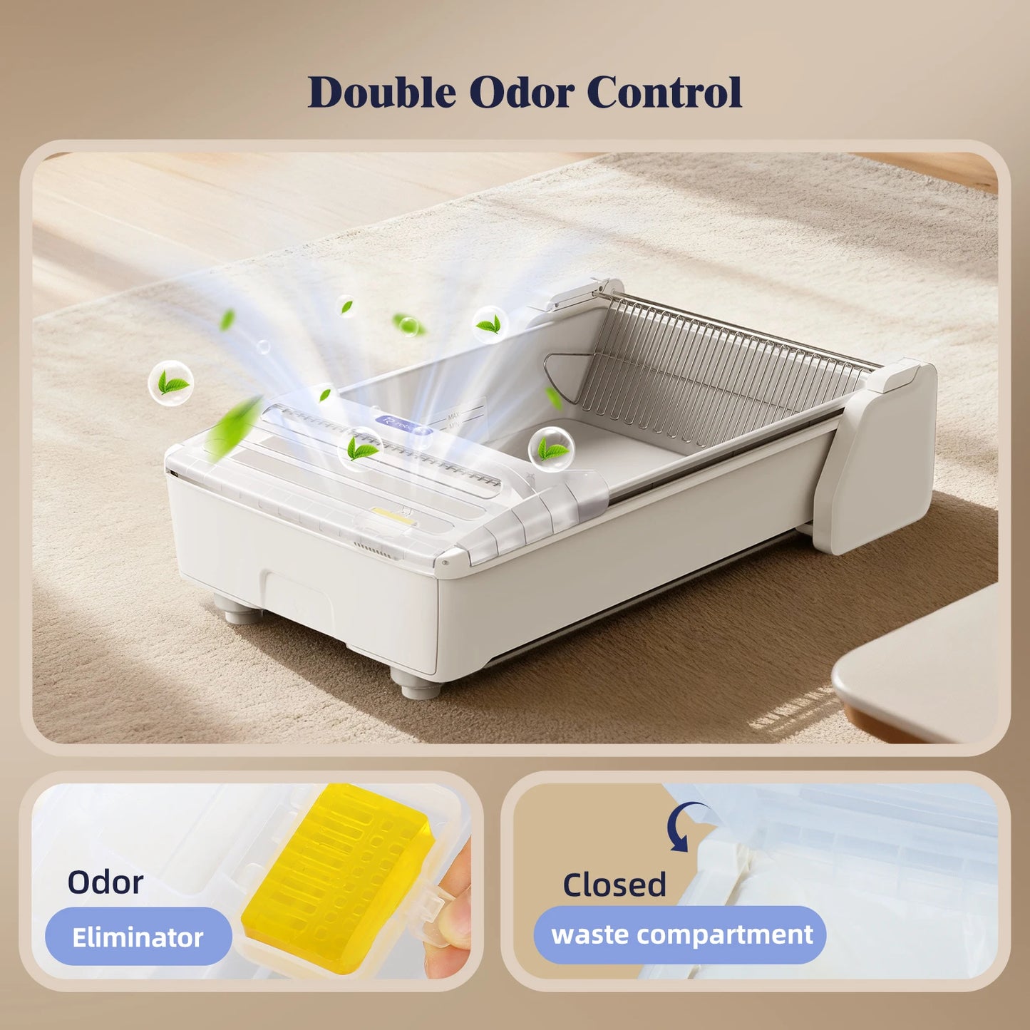 Robotail Fully-Open Smart Self-Cleaning Cat Litter Box