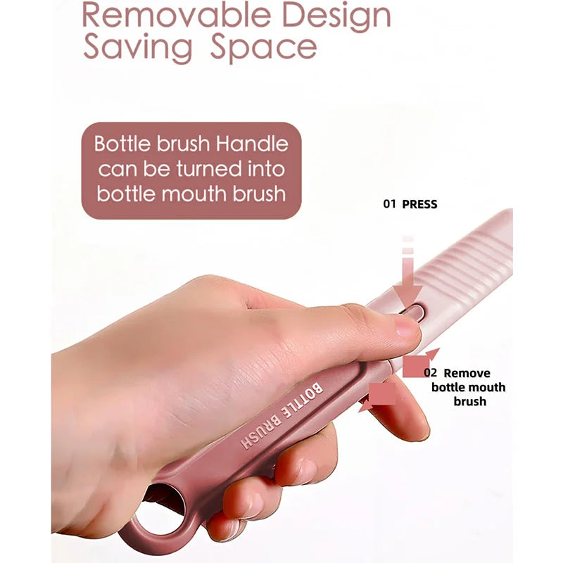 Multi-Use Silicone Bottle Brush Set