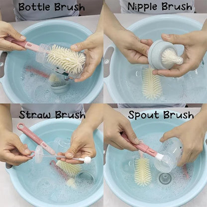 Multi-Use Silicone Bottle Brush Set