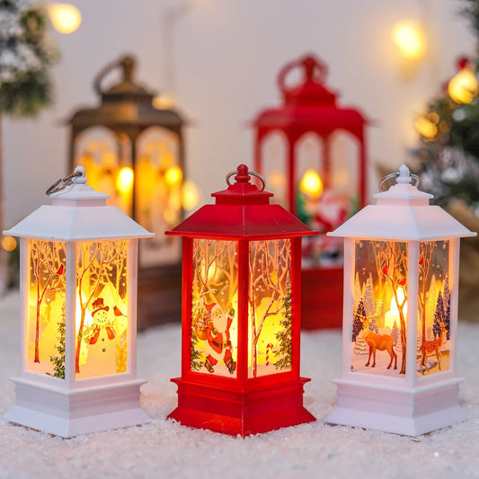 Christmas Lantern Light Merry Christmas Decorations for Home 2025 Navidad Christmas Tree Ornaments Xmas Gifts New Year 2026