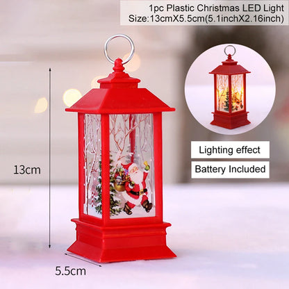 Christmas Lantern Light Merry Christmas Decorations for Home 2025 Navidad Christmas Tree Ornaments Xmas Gifts New Year 2026
