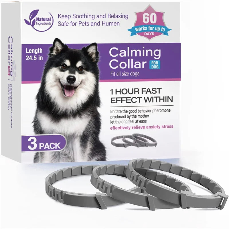 Calm-Core Pheromone Collars – 3/4 Piece Anxiety Relief Multi-Pack