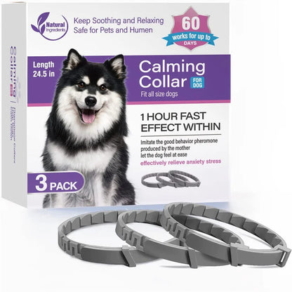Calm-Core Pheromone Collars – 3/4 Piece Anxiety Relief Multi-Pack