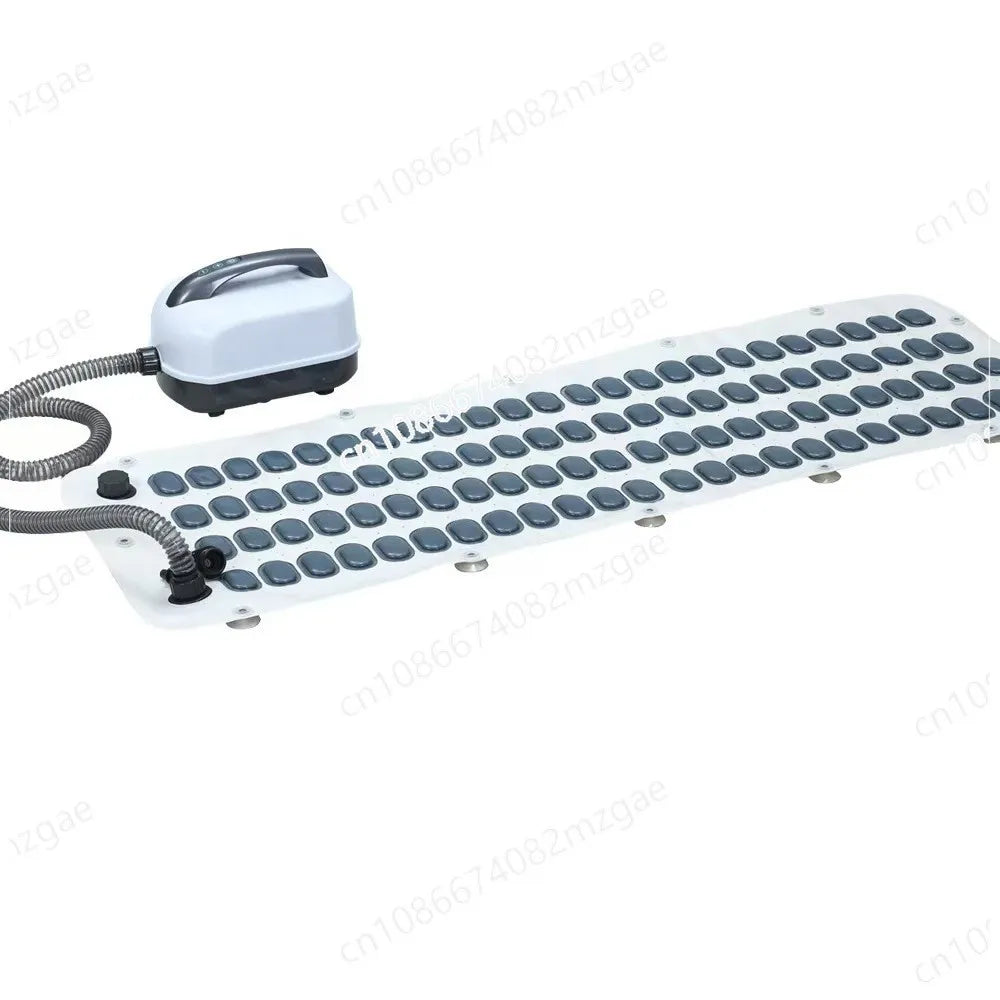 Anti slip full body waterproof hot tub spa mat, upgraded bubble machine+124cm bath mat+new pillow set