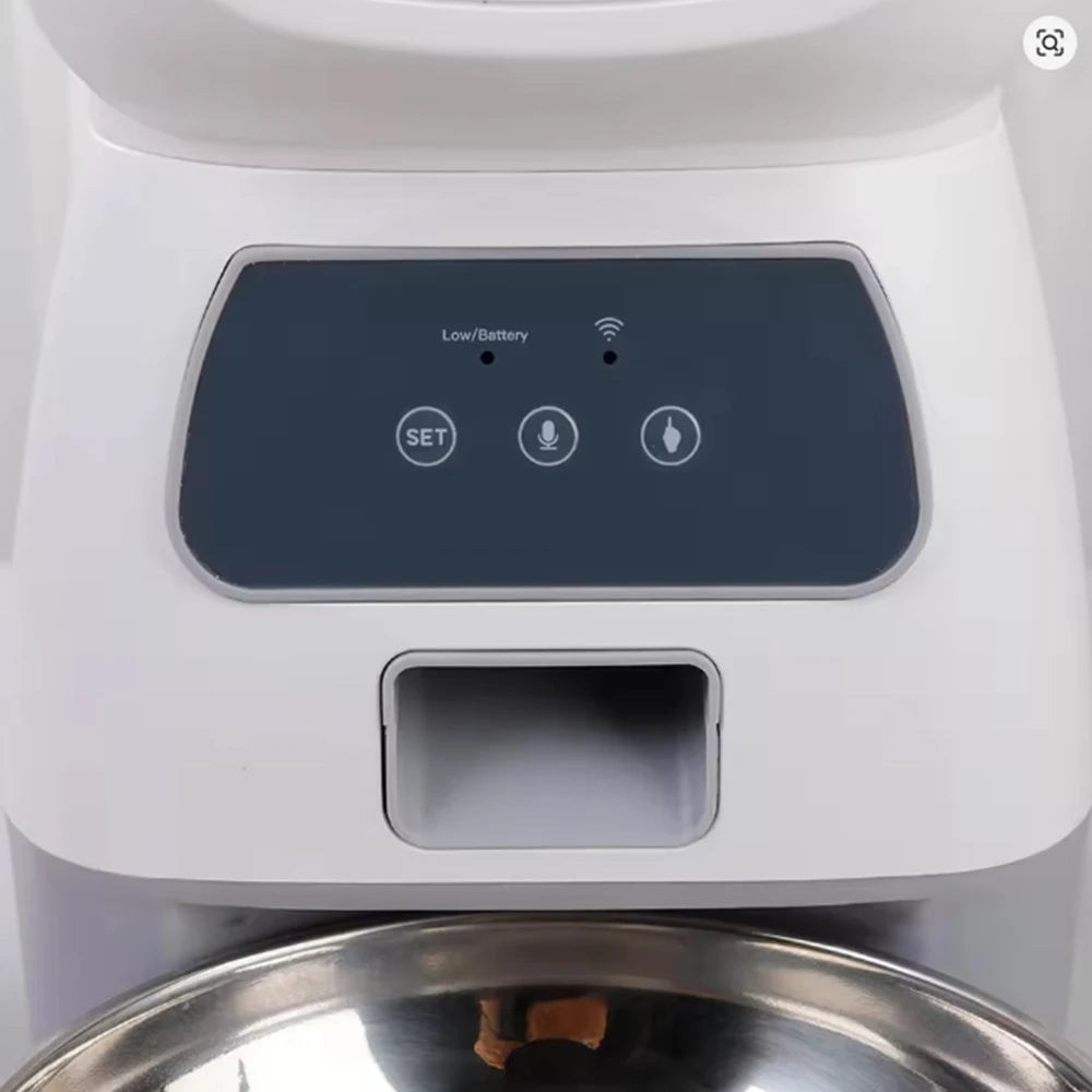 Smart-Swirl 3.5L – WiFi Feeder with Voice Dictation & Slow-Feed Tech