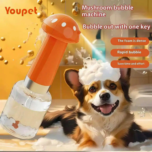 USB Rechargeable Pet Shower Foaming Machine – Automatic Soap Dispenser & Pet Washing Bubbler