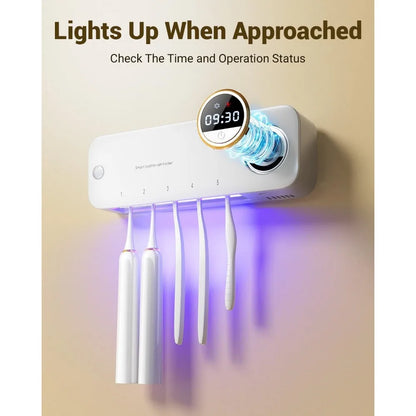 Toothbrush Holder with Auto-Drying,