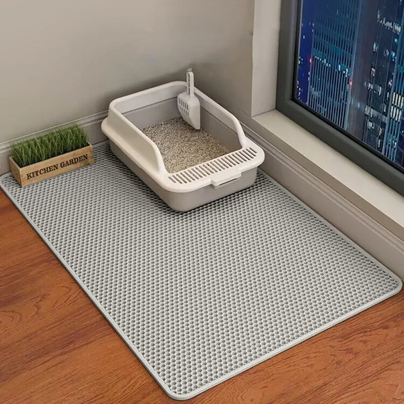 XL Clean-Step Mat – 60cm x 90cm Waterproof Double-Layer Litter Trapper