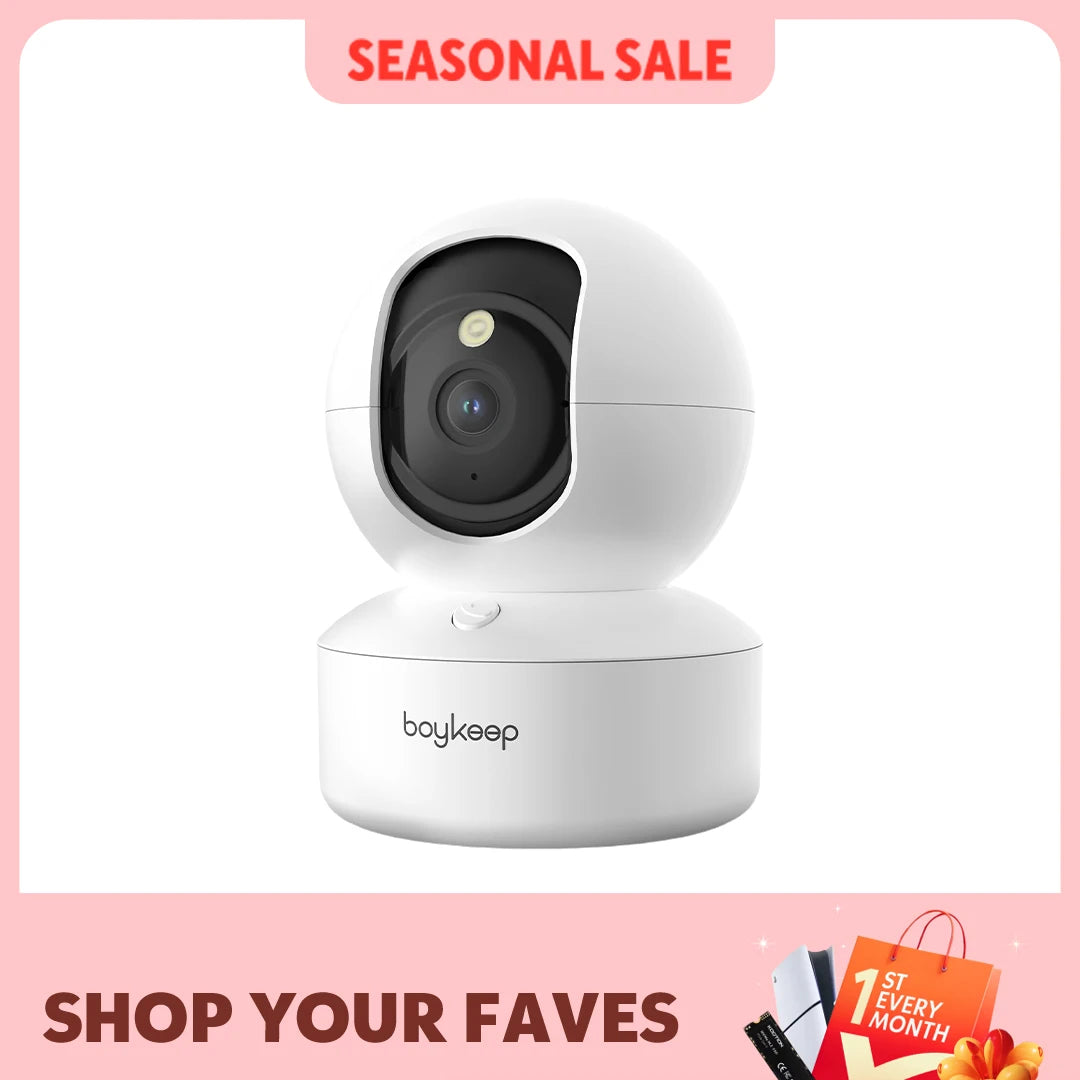 Smart-Sight 2K WiFi Camera – 360° Surveillance & Night Vision Monitor