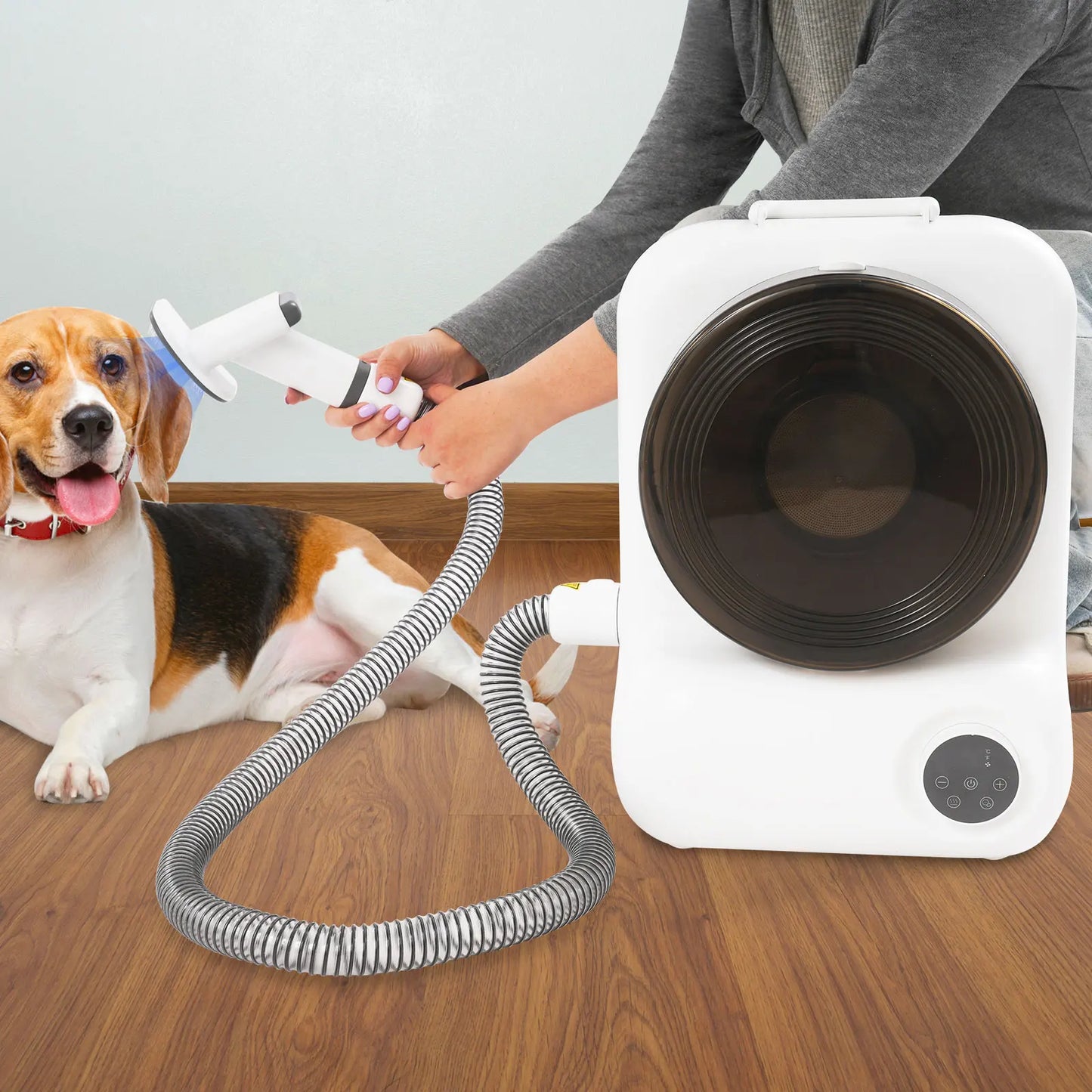 2-in-1 Grooming Pro – 450W Multi-Functional Vacuum & Dryer System