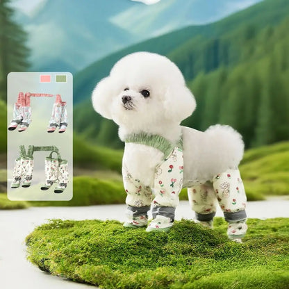 Pet Strolling Going Out Dust-proof Four Legged Pants Dog Boot Waterproof Leggings Dog Jumpsuit Shoes