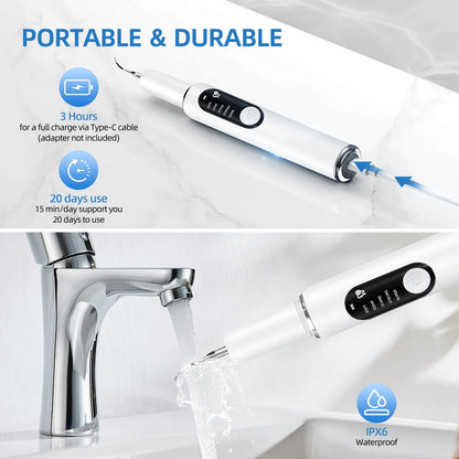 Curvy Moon T6 – Ultrasonic High-Frequency Plaque & Tartar Remover