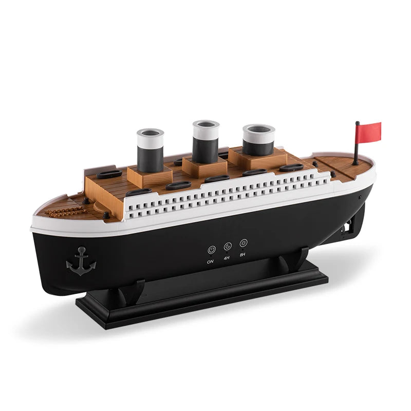 Titanic Ship Model Decoration Air Humidifier 250ml Essential Oil Diffuser