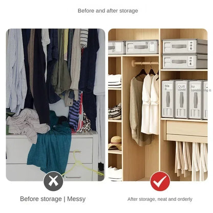 Creative Bed Sheet Storage Box Clothing Fabric Sheet 4-piece Organizer