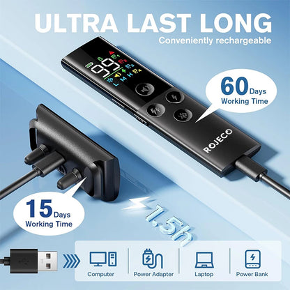 ROJECO  Dog Training Collar with Remote Control 1600FT IP67 Waterproof Electric Dog Collar For Pet Dog Bark Control Stop Collar