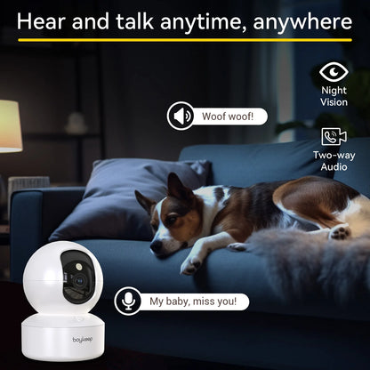 Smart-Sight 2K WiFi Camera – 360° Surveillance & Night Vision Monitor